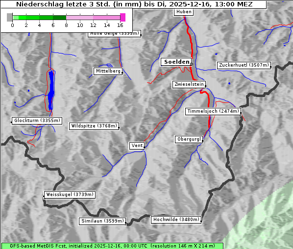 Niederschlag, 16. 12. 2025
