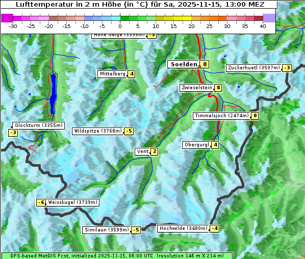 Temperatur, 15. 11. 2025