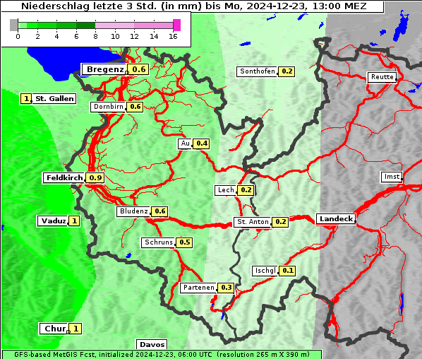 Niederschlag, 23. 12. 2024