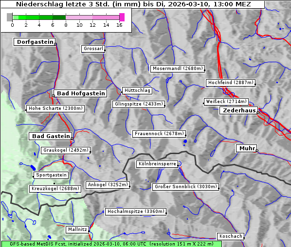 Niederschlag, 10. 3. 2026