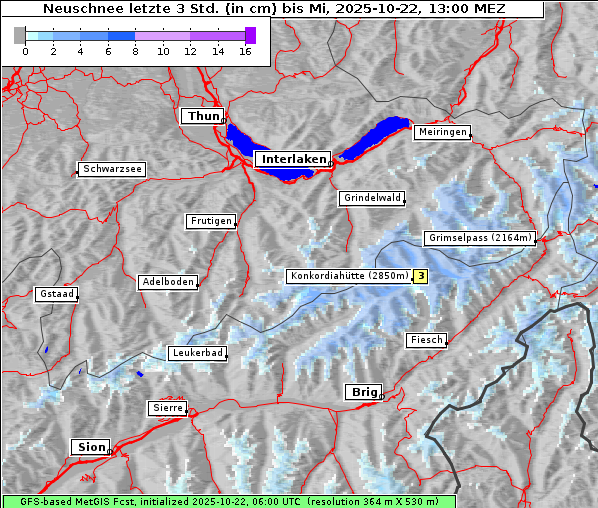 Neuschnee, 22. 10. 2025
