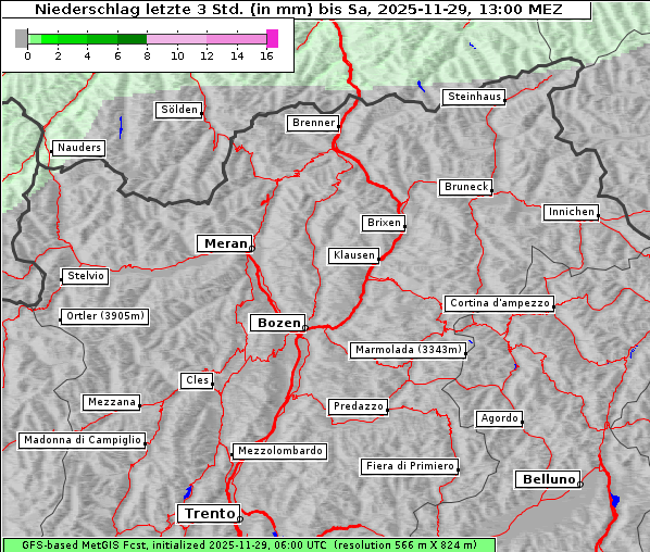 Niederschlag, 29. 11. 2025