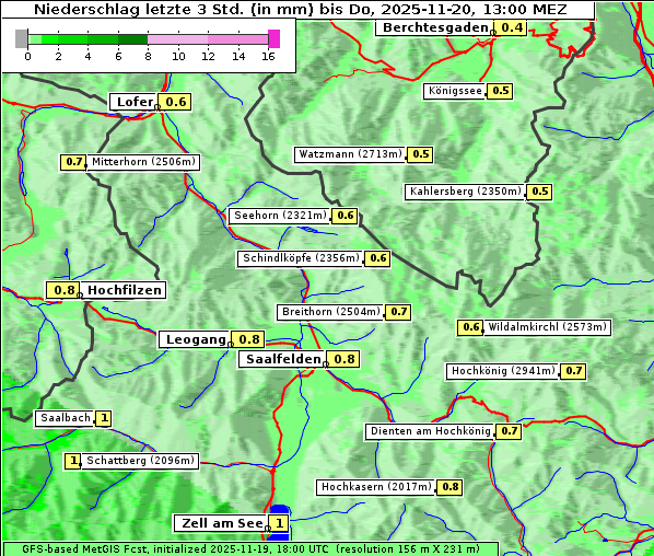 Niederschlag, 20. 11. 2025