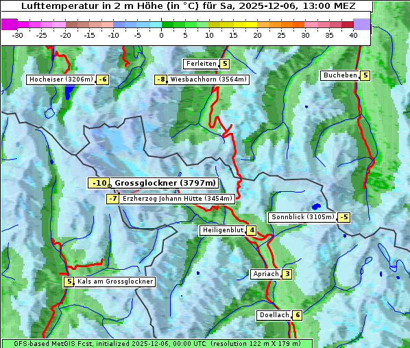 Temperatur, 6. 12. 2025