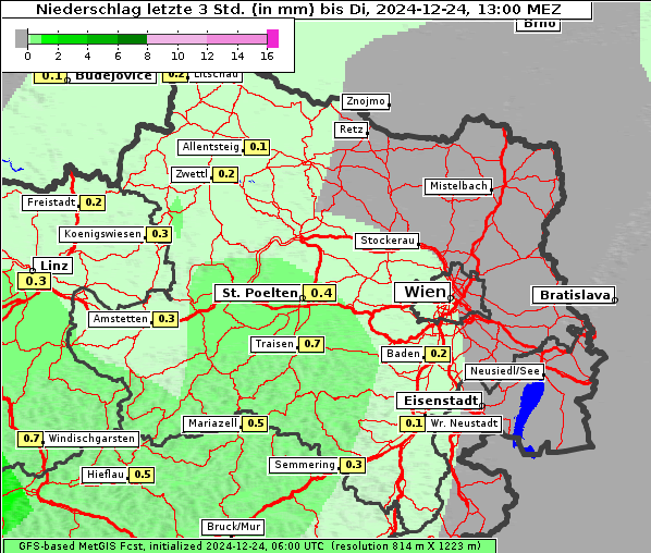 Niederschlag, 24. 12. 2024
