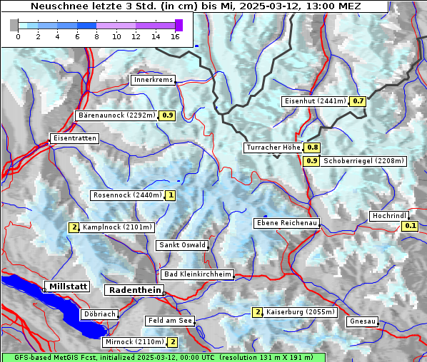 Neuschnee, 12. 3. 2025