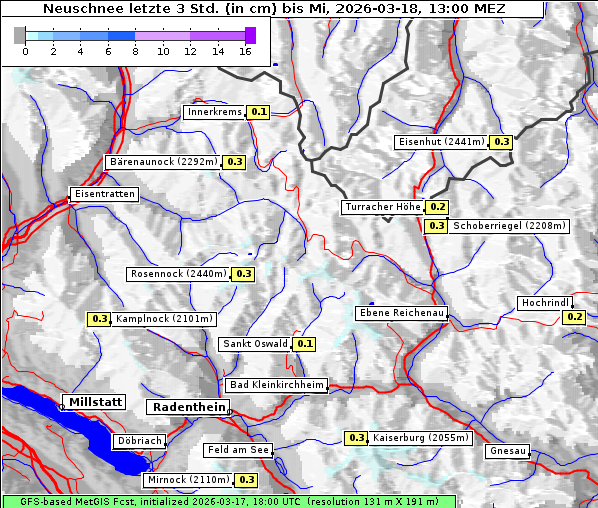 Neuschnee, 18. 3. 2026