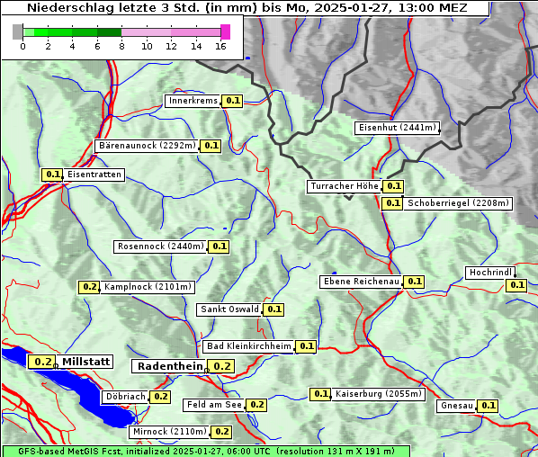 Niederschlag, 27. 1. 2025