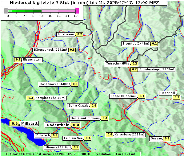 Niederschlag, 17. 12. 2025