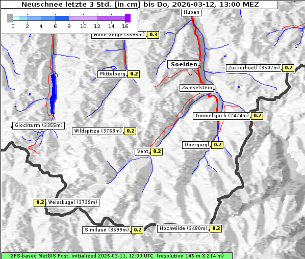 Neuschnee, 12. 3. 2026