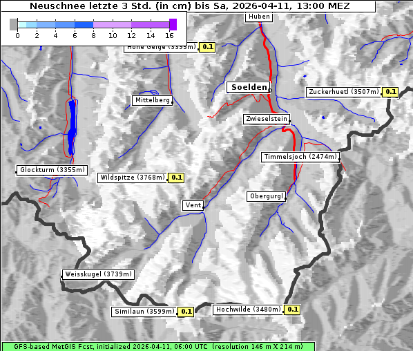 Neuschnee, 11. 4. 2026