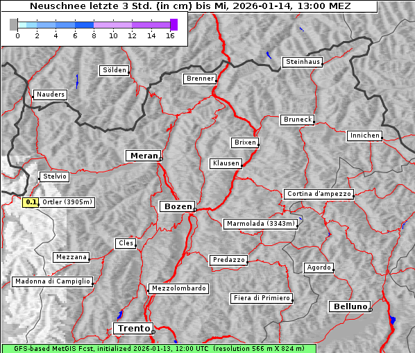 Neuschnee, 14. 1. 2026