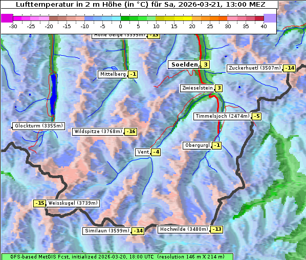 Temperatur, 21. 3. 2026