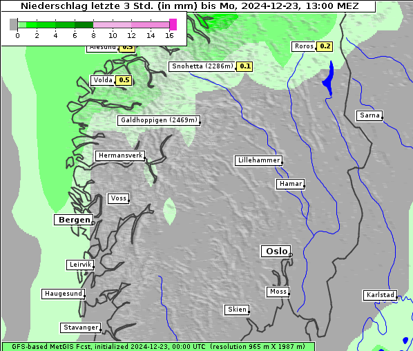 Niederschlag, 23. 12. 2024