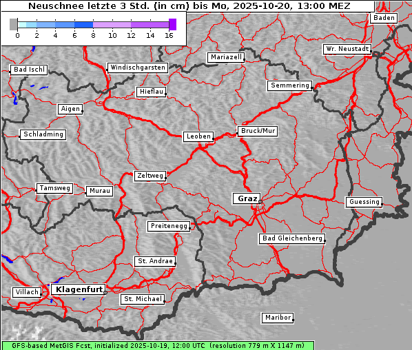 Neuschnee, 20. 10. 2025