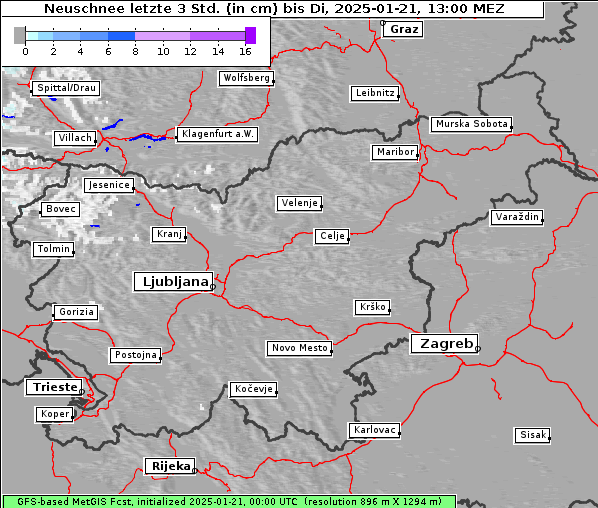 Neuschnee, 21. 1. 2025