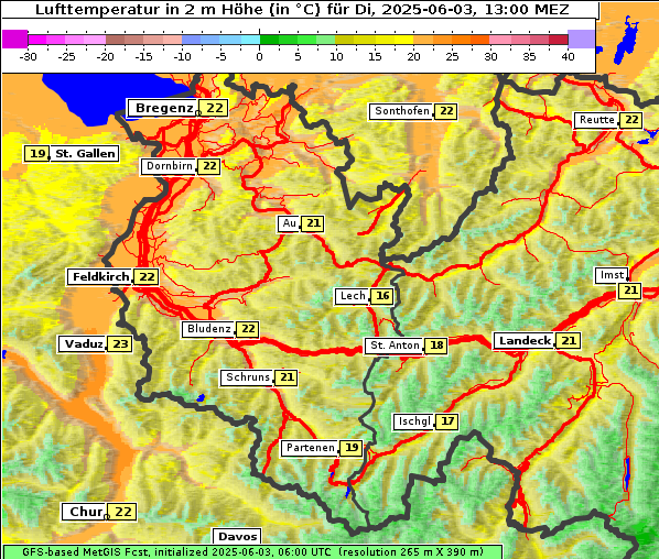 Temperatur, 3. 6. 2025