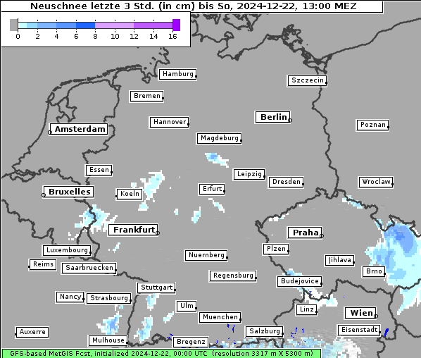 Neuschnee, 22. 12. 2024