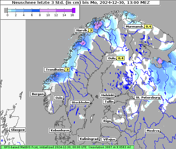 Neuschnee, 30. 12. 2024