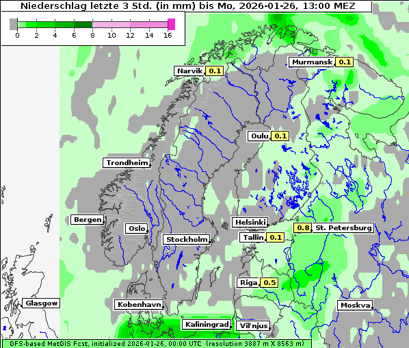 Niederschlag, 26. 1. 2026