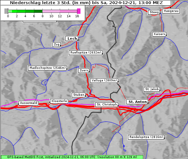 Niederschlag, 21. 12. 2024