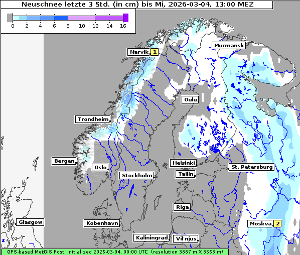 Neuschnee, 4. 3. 2026