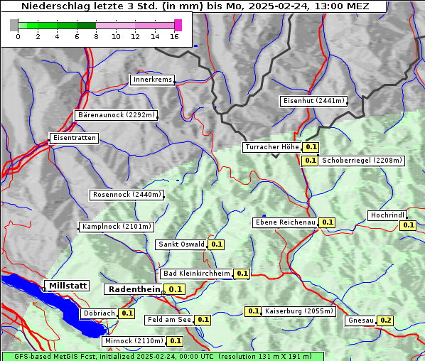 Niederschlag, 24. 2. 2025