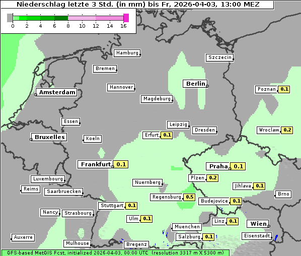 Niederschlag, 3. 4. 2026