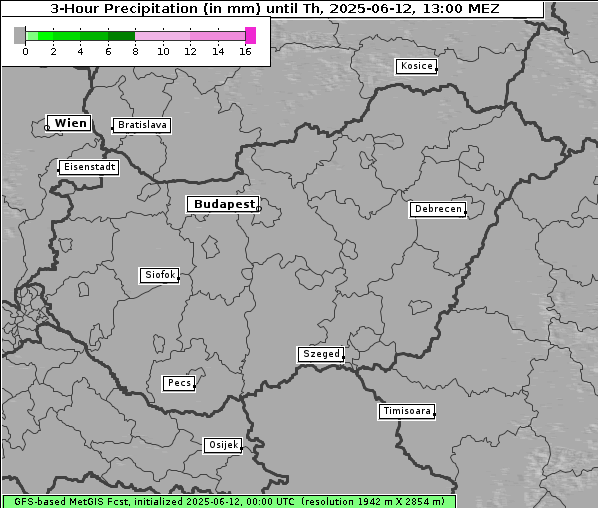 Niederschlag, 12. 6. 2025