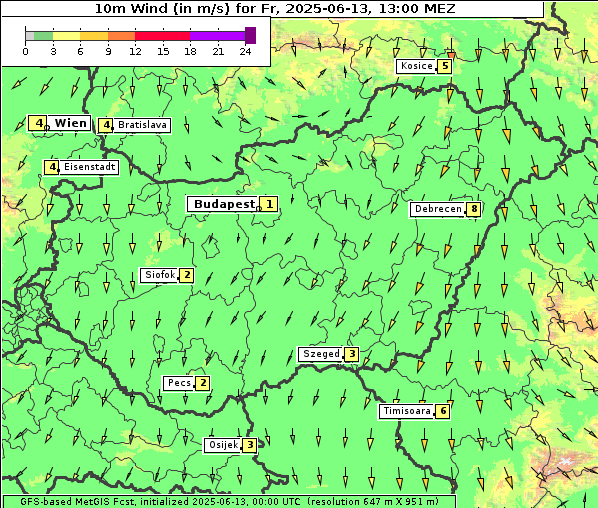 Wind, 13. 6. 2025