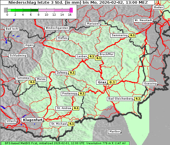 Niederschlag, 2. 2. 2026