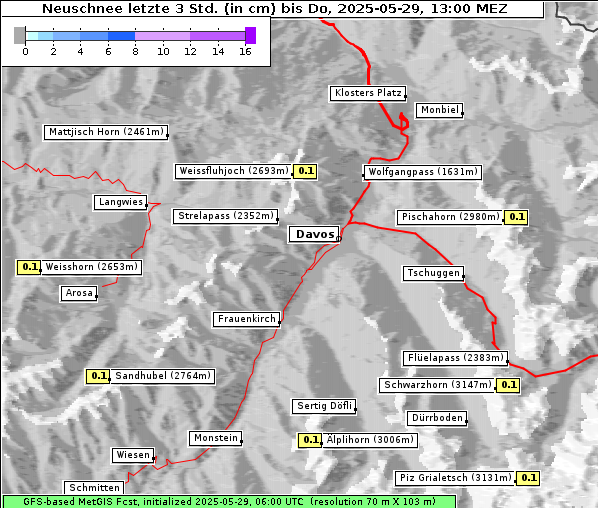 Neuschnee, 29. 5. 2025