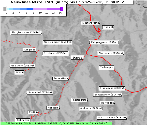 Neuschnee, 30. 5. 2025