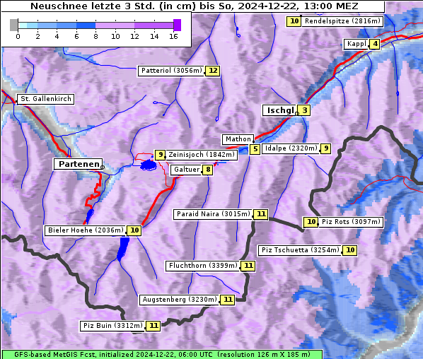 Neuschnee, 22. 12. 2024