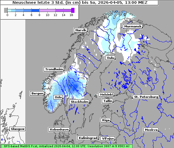 Neuschnee, 5. 4. 2026