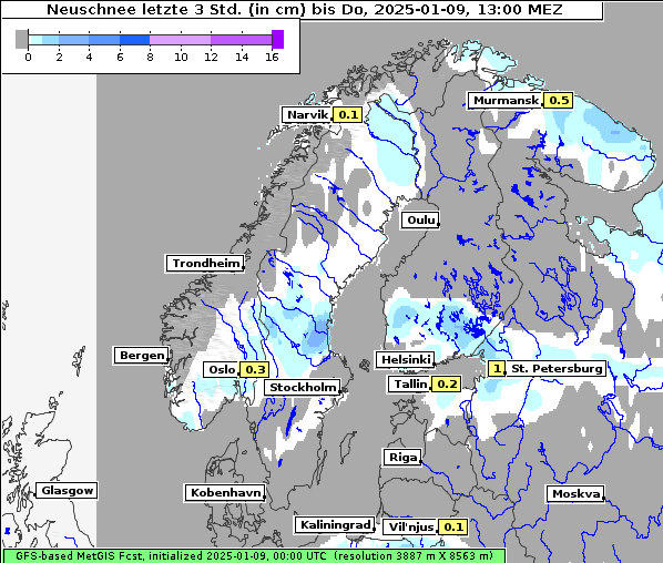 Neuschnee, 9. 1. 2025