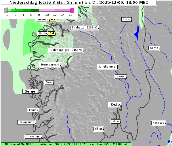 Niederschlag, 9. 12. 2025