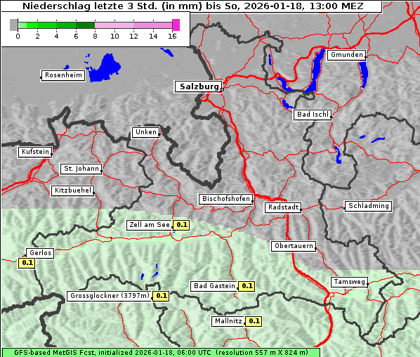 Niederschlag, 18. 1. 2026