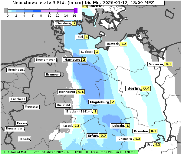 Neuschnee, 12. 1. 2026