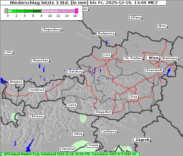 Niederschlag, 19. 12. 2025