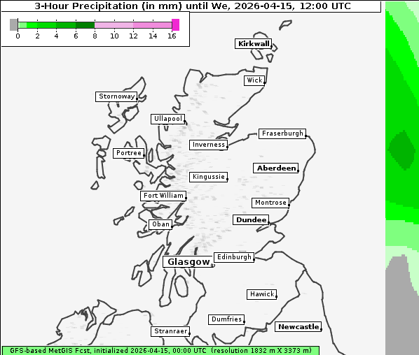Niederschlag, 15. 4. 2026
