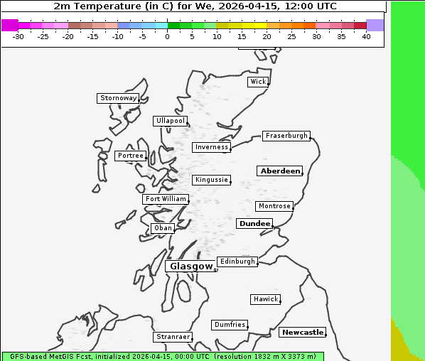Temperatur, 15. 4. 2026