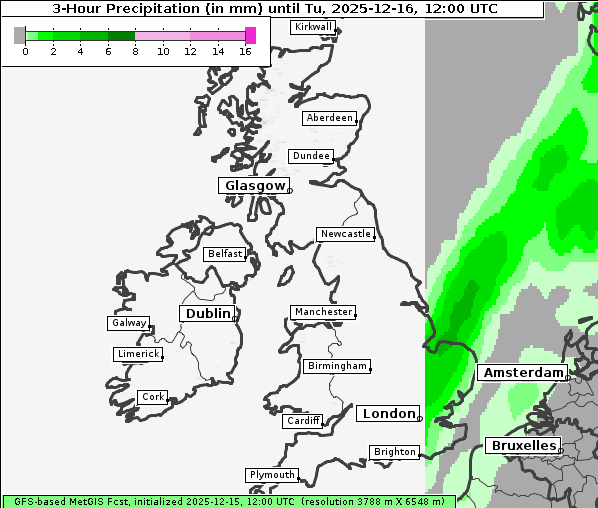 Niederschlag, 16. 12. 2025