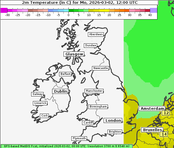 Temperatur, 2. 3. 2026