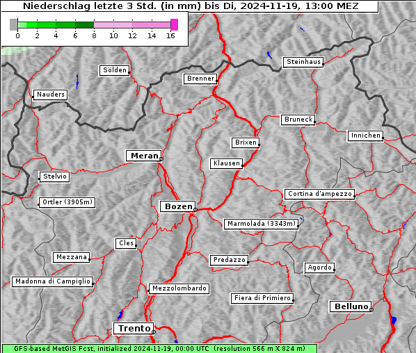 Niederschlag, 19. 11. 2024