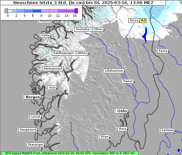 Neuschnee, 18. 3. 2025