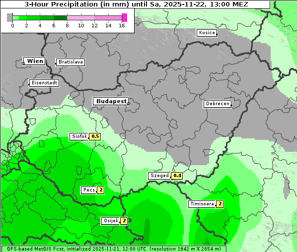 Niederschlag, 22. 11. 2025
