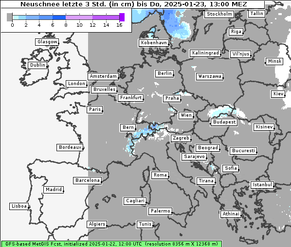 Neuschnee, 23. 1. 2025