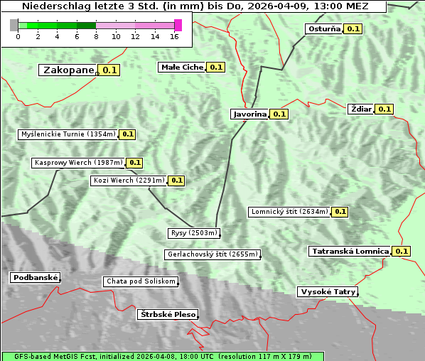 Niederschlag, 9. 4. 2026