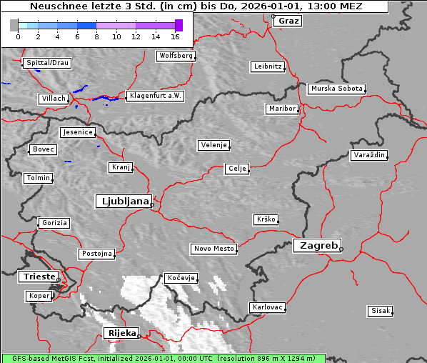 Neuschnee, 1. 1. 2026